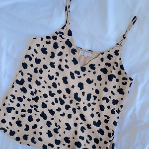 Leopard Scallop Camisole